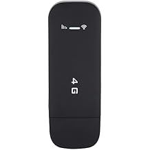 4G WiFi Router,150Mbps Plug and Play LTE USB Portable Router Pocket Mobile Hotspot Built-in 4G/3G+WiFi Antenna Wireless Network Smart Router(with WiFi)