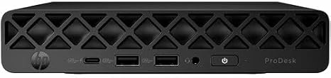 HP ProDesk 4 G1i Desktop Computer - Intel Core Ultra 5 235T - 16 GB - 512 GB SSD - Mini PC - Jack Black - Intel Q870 Chip - Windows 11 Pro - Intel DDR5 SDRAM - English Keyboard - IEEE 802.11ax - 90 W