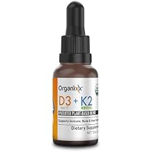 Organixx D3 K2 Supplement, Supports Bone and Immune Health, Bioavailable and Easy Absorption Formula with MCT Oil, for Overall Wellness, Clean Nutrient Blend, Non GMO, 15 ML, 30 Servings