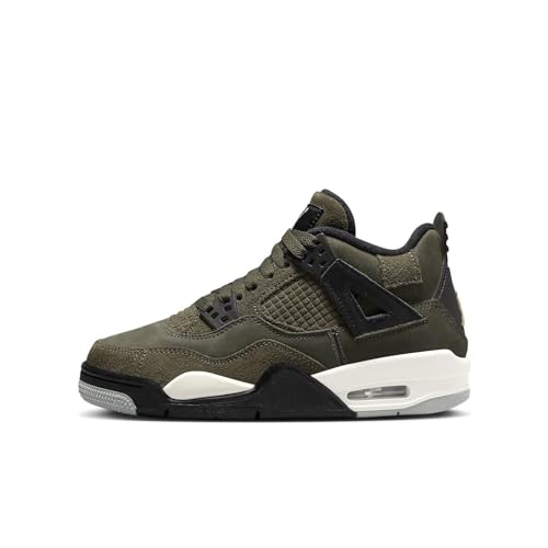 Jordan Big Kids 4 Retro SE Craft Medium OlivePale Vanilla FB9928 200