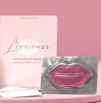 Lip Mask by Lipciouss - Hydration & Rejuvenation for Dry & Chapped Lips with Collagen, 5 Count (Pack of 1)