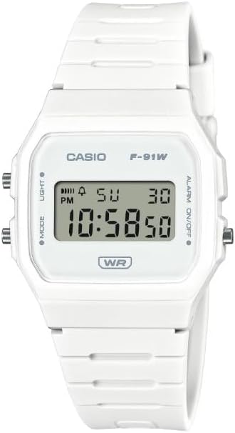 Casio F-91WB Series | Men's Digital Watch | Bio-Based Resin Band | LED Backlight | Stopwatch | Daily Alarm | Auto Calendar | 12/24 Hour Format | Water Resistant