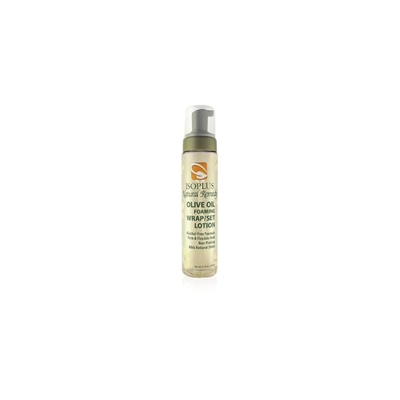 Isoplus Natural Remedy Olive Oil Foaming Wrap/Set Lotion 8.5 Ounce
