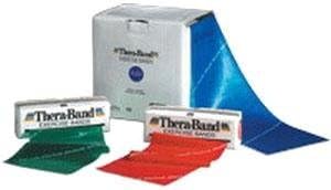 Thera-Band Resistance Bands - 6 Yards, Medium, Red
