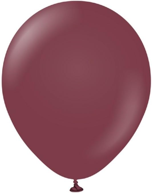 Kalisan Latex Standard Balloons (Pack of 100) (One Size) (Burgundy)
