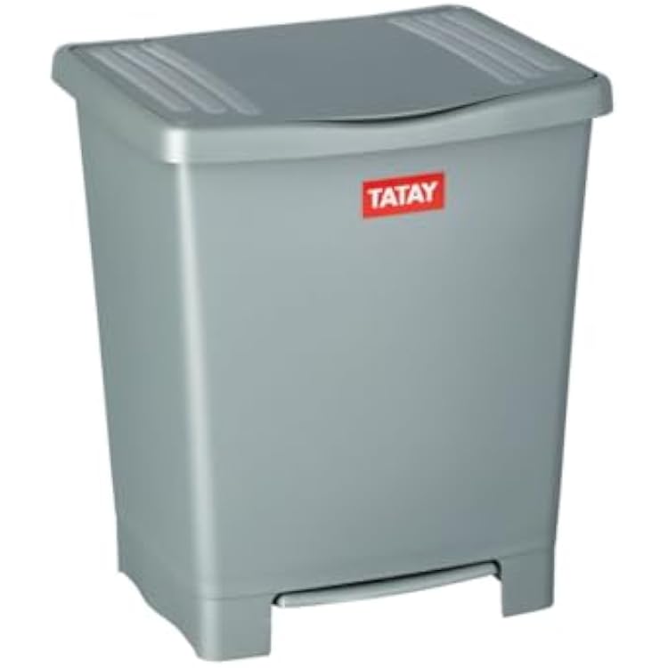 Tatay Millennium Pedal Dustbin, Grey