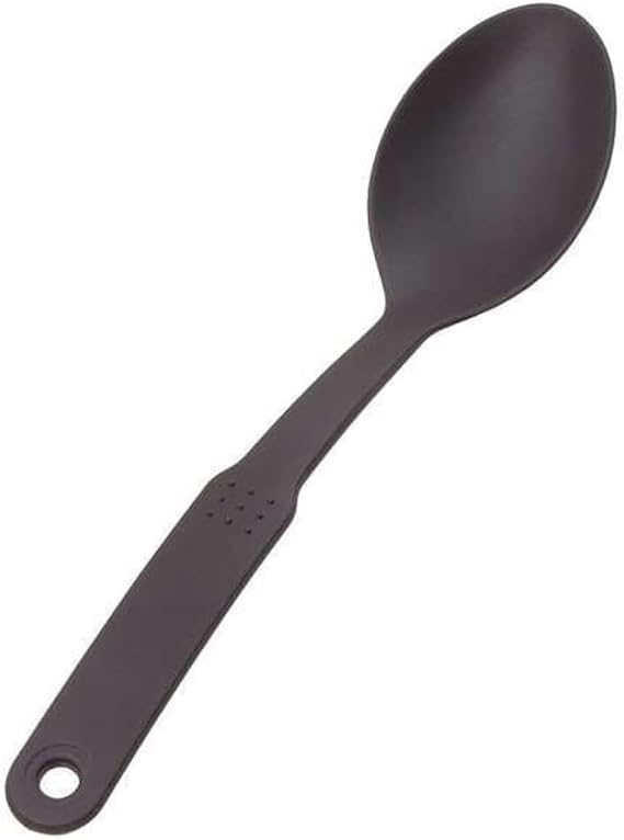 Crestware Solid Serving Spoon,Black,12 in. L NY8-1 Each