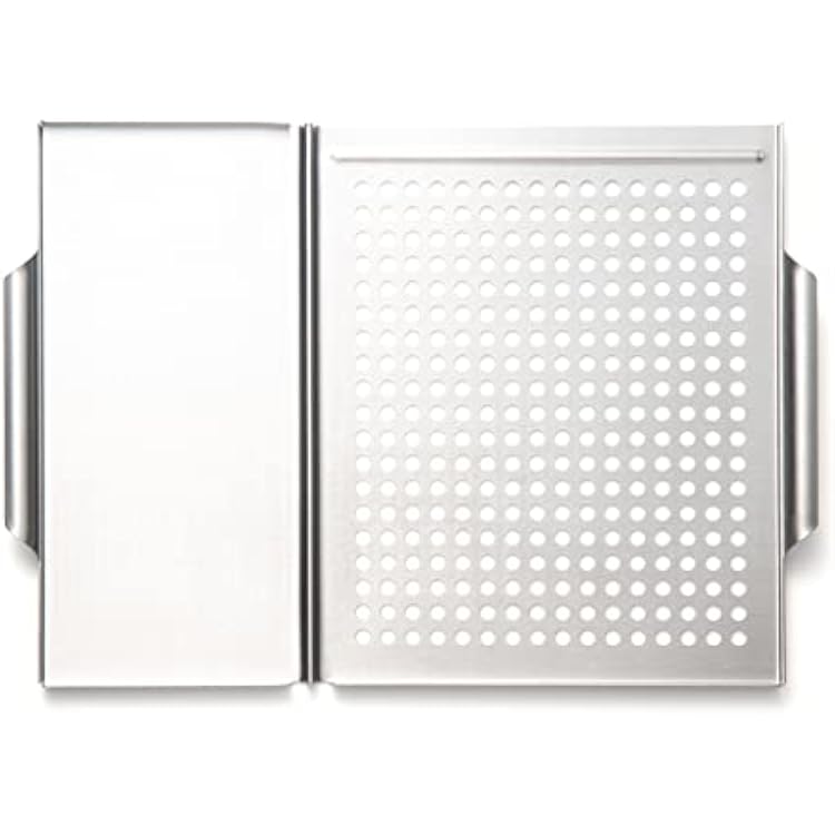 Outset Grill Plank Holder and Stainless Steel Grill Grid