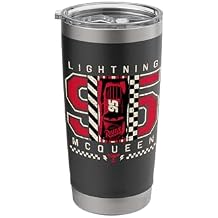 Disney and Pixar's Cars Lightning McQueen 95 Piston Cup Stainless Steel Insulated Tumbler