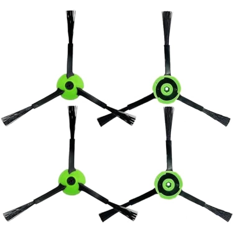 Tuxiaobu 4 Pack Replacement Parts Side Brushes Compatible with iRobot Roomba I J E Combo Series J9 J9 J8 J8 J7 J7 J6 J6 J5 J5 I1 I2 I3 I4 I5 I5 E5 E6 Robotic Vacuum Cleaner Attachment Brush