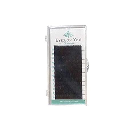 Premium D-Curl Eyelash Extensions Supplies, Reusable Volume, Classic, Professional Salon Use Lashes - 0.07 Diameter, 8mm