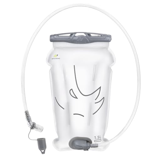 N NEVO RHINO Hydration Bladder 1.5L,Water Bladder for Hiking Backpack Leak Proof Water Storage Bladder,BPA Free,Wide Opening Water Pouch Hydration Pack for Camping Cycling Running