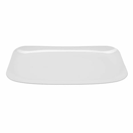 G.E.T. CS-6113-W 18" x 9.75" Rect. Plate, White, Large