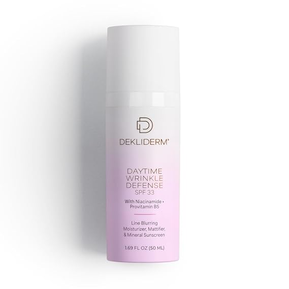Dekliderm Daytime Wrinkle Defense - Anti-Aging Moisturizer, SPF 33 | Daytime anti-aging moisturizer with SPF 33 mineral sunscreen. Visibly blurs fine lines while protecting skin from sun damage.