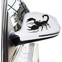 Voroly 2 Pcs 3D Scorpion Car Rearview Mirror Stickers DIY Decals Auto Side Mirror Stickers 4.33" x 3.15"