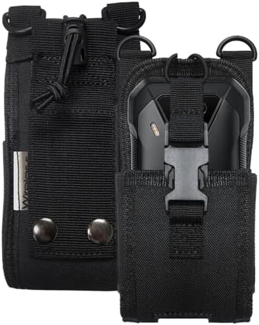 Heavy Duty Nylon Pouch with Secure Belt Loop and Adjustable Strap Compatible with Kyocera -DuraForce Ultra 5G, DuraForce Pro 2, DuraForce ProSonim - XP6, XP7, XP8  CAT - S48C, S60, S61, S62, S42