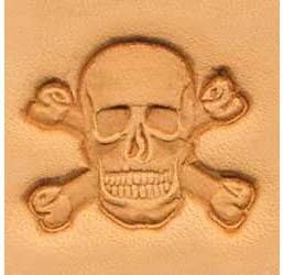 Tandy Leather Craftool Stamp Head Skull and Crossbones