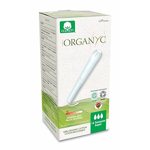 Organyc Organic Cotton Tampons with Applicator - Super -14 per Pack