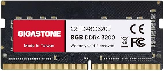 DDR4 RAM Laptop Only GIGASTONE 8GB DDR4 3200MHz (2933MHz or 2666MHz) PC4-25600 (PC4-23400/21300) CL22 1.2V SODIMM 260 Pin Unbuffered Non ECC High Performance Notebook Memory Upgrade