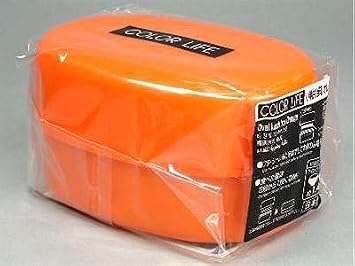 Japanese Microwavable Oval Bento Box, Orange