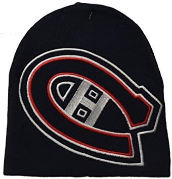 NHL Hockey Winter Skull Cap Cuffless Knit Beanie Toque Hat