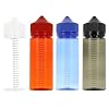 DIY-24H Empty Bottles 120 ml with Scale Measuring Scale for Liquid Bottle Empty Bottle PET Bottle Droper (Black Pack of 5)