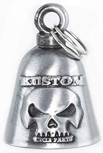 Kustom Cycle Parts Skull Motorcycle Evil Spirits Biker Guard Bell.