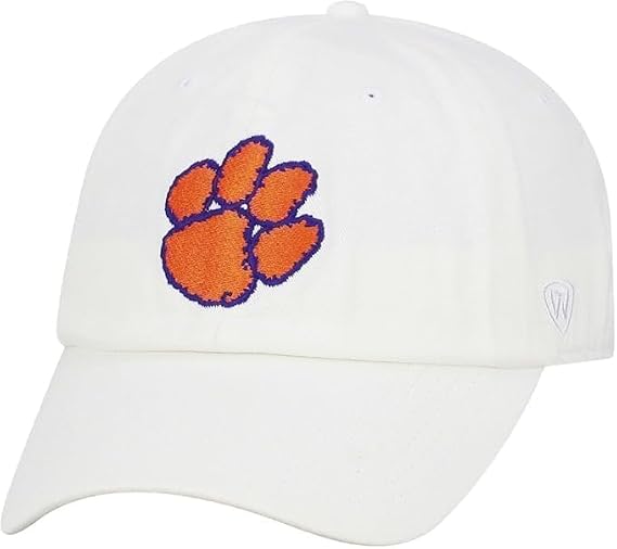 Collegiate White Team Color Adjustable Hats