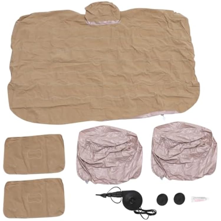 Yardwe 1Set Inflatable Air Mattress for SUV Travel Durable Outdoor Sleeping Cushion with Pump for Car Camping and Backseat Use Comfortable and Easy to Install
