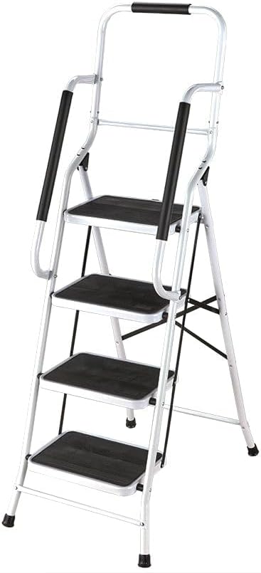3 Step Ladder or 4 Step Ladder with Handrails or Ladder Tool Caddy - 4-Step Ladder