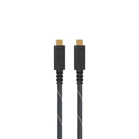 Moshi Integra USB-C to C (240W/20Gbps/4K) Cable (1M) - Lustre Black