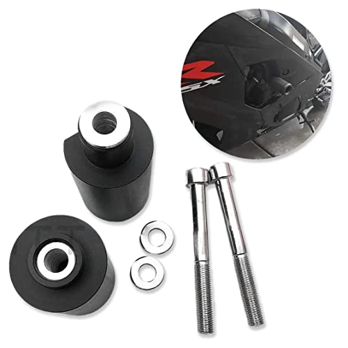 MT219-007- No Cut Frame Slider Crash Protector Compatible with 2004 2005 Suzuki GSXR 600 750 carbon