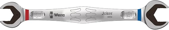 Wera 05003765001 Joker Metric Double Open-Ended Wrench, 17 mm x 19 mm