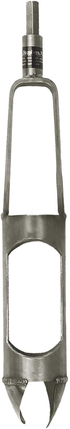 Forestry Suppliers Stainless Steel Mud/Clay Auger Bucket, 3" Diameter, 18" Long, Hex Drive Quick Connect for Soil Sampling