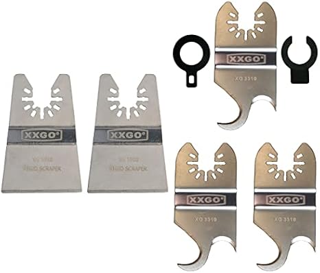 XXGO 5 Pcs Multitool Scraper Blades Multitool Hook Knife Blades Kits | Best for Cutting ,Scraping