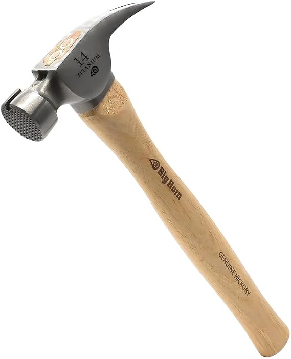 Big Horn 15150 14 Oz Straight Handle Framing Hammer - Titanium