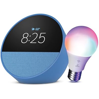 Echo Spot with Globe Electric Smart Bulb