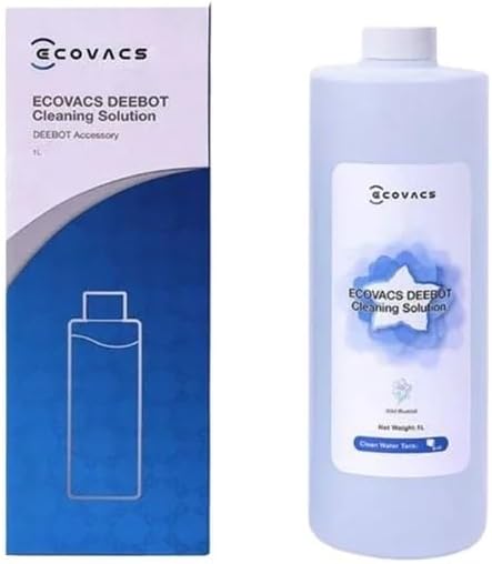 1L Vacuum Cleaner Cleaning Fluid, Compatible for ECOVACS, Compatible for Deebot Ozmo Cleaning Liquid T20 N9+T10 OMNI/T10 Turbo/X1 Omni/X1 Turbo Ground Specific Cleaning Solution(X1 Omni X1s Pro X2)