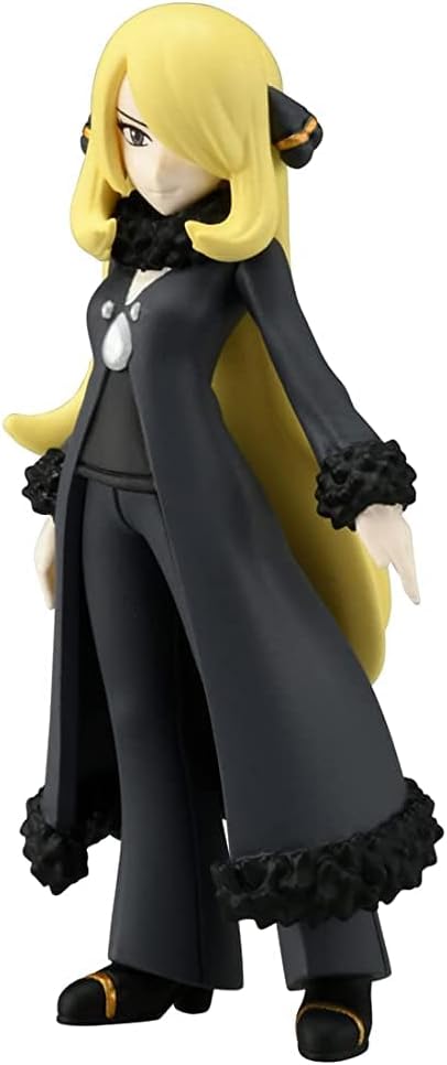 Pokemon Takara Tomy Monster Collection Cynthia, Figure, Toy, Ages 4 and Up, Toy Safety Standards, ST Mark Certified, Takara Tomy