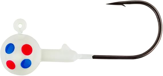 Northland Tackle Gum-Ball JIG / 1" / 1/16 OZ - #4 HK / 6 Pack/Super-GLO WONDERBREAD