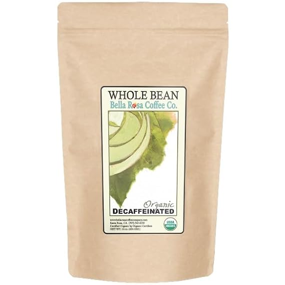 Organic Decaf, 12 oz. Fresh Whole Bean Coffee, Dark Roast, 1 Bag