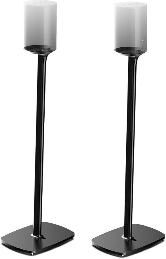 Flexson Floor Stand for Sonos Era 100 Speaker (Black, Pair)