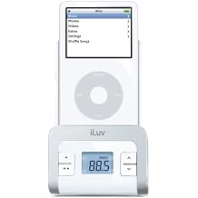 iLuv I707WHT FM Transmitter with Integrated Car Adapter for iPod