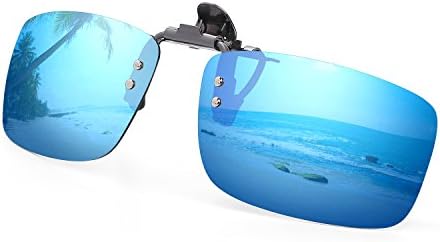 Cycling Sport Polarized Clip-on Flip up Metal Clip Sunglasses Lenses Glasses Unbreakable Driving Fishing Outdoor