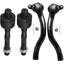 SCITOO 4pcs Front Suspension Kit Inner Tie Rod End Outer Tie Rod End Fit 2003-2007 For Honda For Accord 2.4L 2004-2008 For Acura TSX