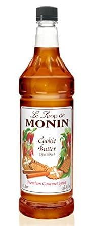 Monin Cookie Butter Syrup, 1 liter PET Bottle