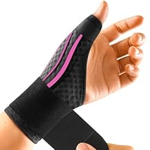 FREETOO Stable Thumb Brace for Arthritis Pain and Support, Thumb Spica Splint Right Hand Left Hand for Trigger Thumb, Thumb Immobilizer Brace for Tendonitis,Sprain,Carpal Tunnel,Beige Left M
