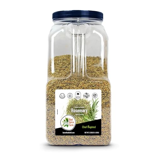 Abel Spice Farm Whole Rosemary Cut 2-4mm -3.2 Lb Bulk Pack - Premium, Steam Treated, 100% Natural, Kosher-Certified, Non-GMO Rosemary for Aromatic and Flavorful Dishes
