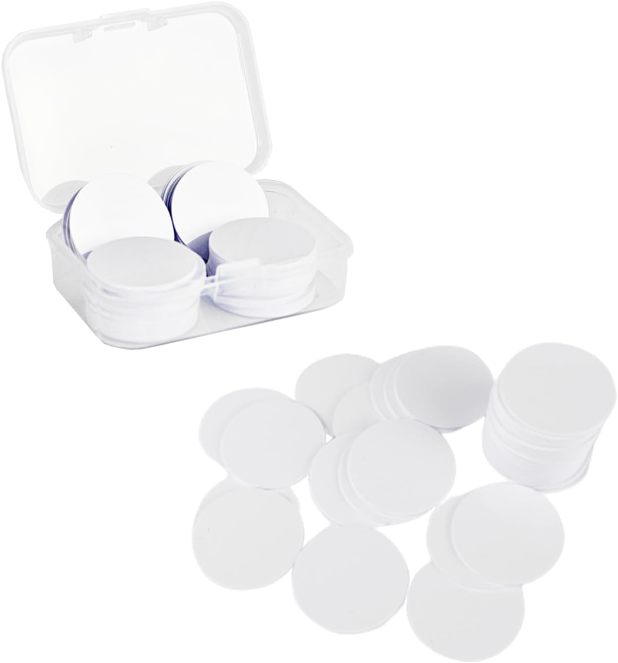 20pcs NTAG215 Chip NFC Round Cards NFC 215 RFID Tag Compatible with Yanzeo TagMo and Amiibo, Fully Programmable 504 Byte Memory for NFC Enabled Devices