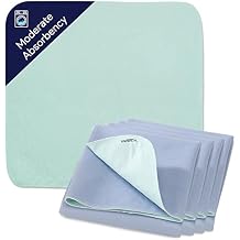 Incontinence Bed Pads Washable - Wicking Waterproof Bed Pads - Soft and Breathable Laminated Chucks - Moderate Absorbent Reusable Pee Pads for Adults - 34" x 36" - 2 Pack